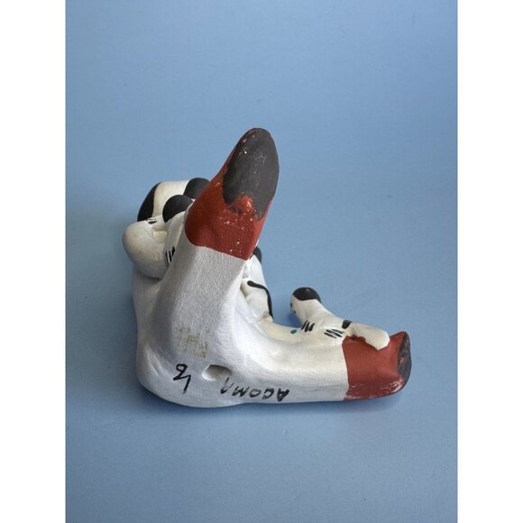 Vintage Southwestern Tribal Storyteller Figurine 4 Kids Artist Signed Acoma Pott - Picture 4 of 5